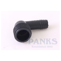 16mm Barb x 1/2" BSPM Elbow