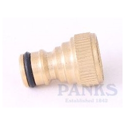 1" Female x Male Click Brass