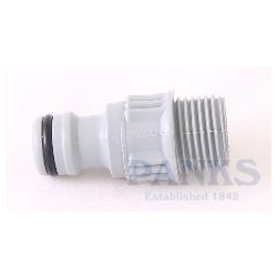 1/2" Male x Male Click, Plastic