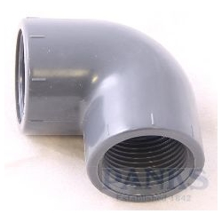 1" Plain Elbow x PVC Thread