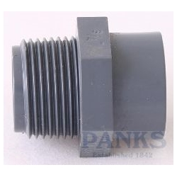 3/4" Socket Adaptor x 3/4" Male PVC