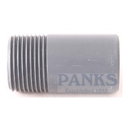 3/4" Plain PVC Male Adaptor