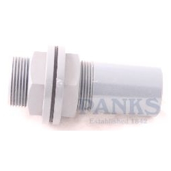 3/4" PVC Tank Connector, Plain x Male BSP