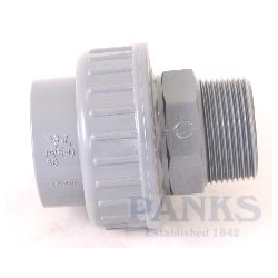 50mm x 1.1/2" BSP PVC Male Union 