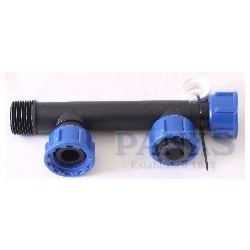 Manifold 1" x 2 Polyprop outlets