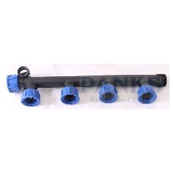 Manifold 1" x 4 Polyprop outlets