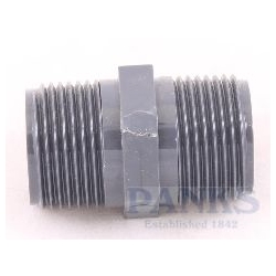 1.1/4" PVC Hex Nipple