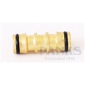 Male Click Connector, Brass