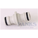 Male Click Connector 2 Way Plastic