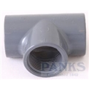 3/4" Plain Tee x PVC Female BSP