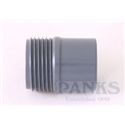 32/25 x 3/4" PVC Male Round Adaptor